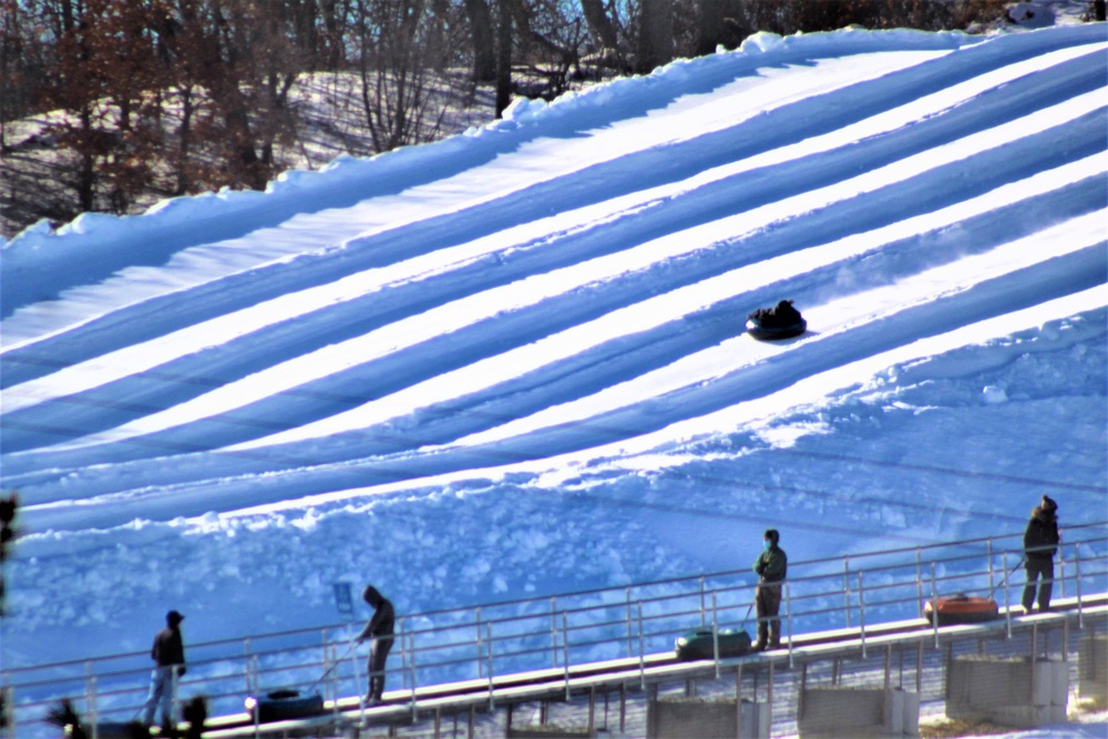January 2021 snowtubing fun at Whitetail Ridge Ski Area at Fort McCoy