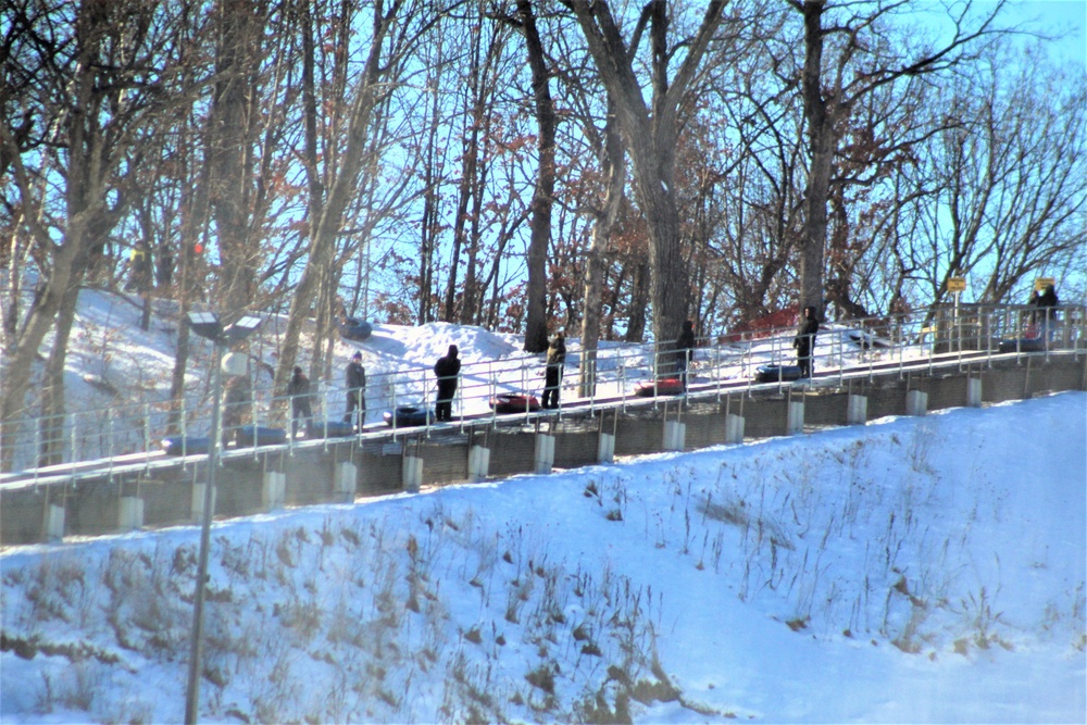 January 2021 snowtubing fun at Whitetail Ridge Ski Area at Fort McCoy