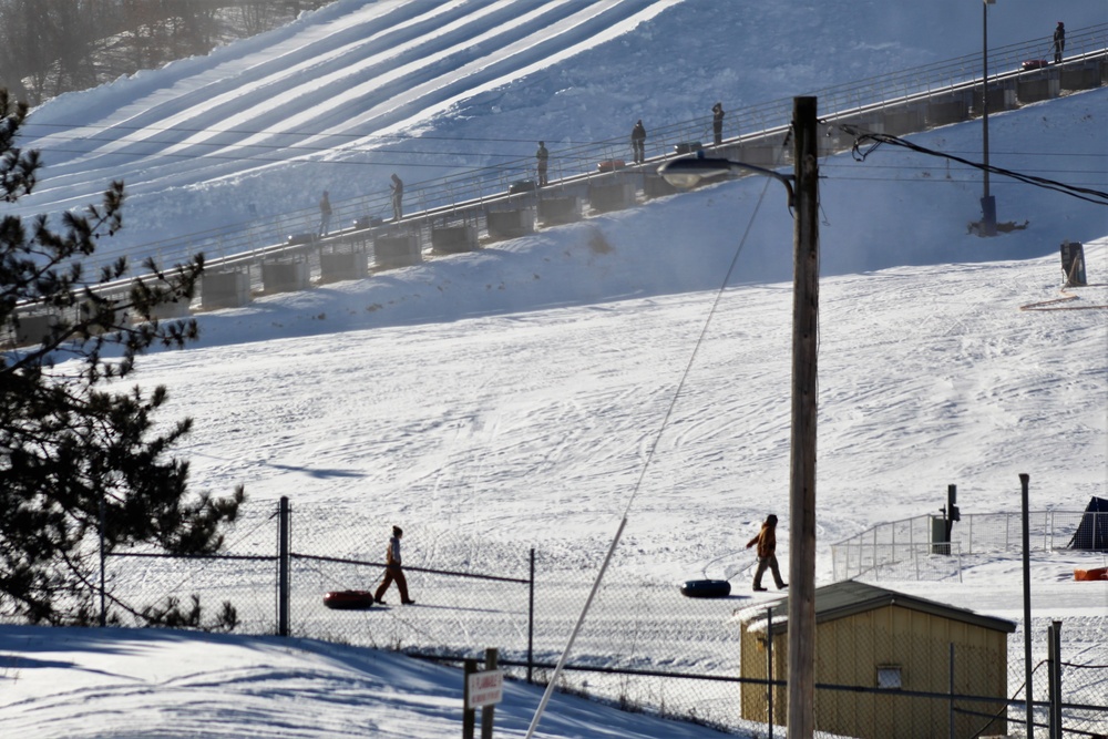 January 2021 snowtubing fun at Whitetail Ridge Ski Area at Fort McCoy