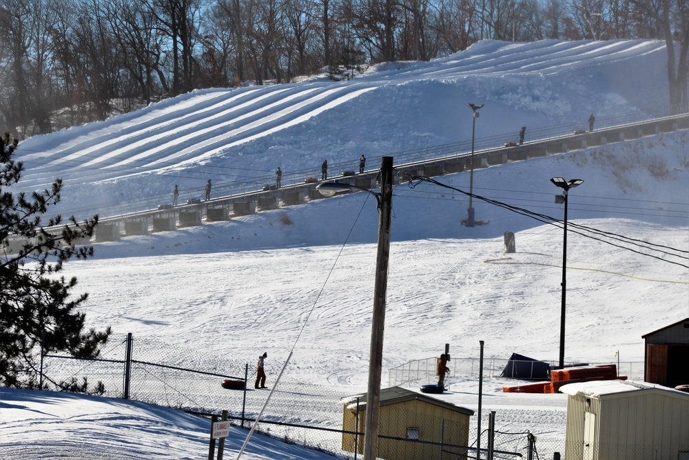 January 2021 snowtubing fun at Whitetail Ridge Ski Area at Fort McCoy