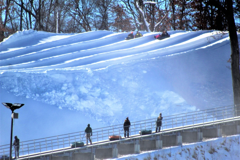 January 2021 snowtubing fun at Whitetail Ridge Ski Area at Fort McCoy