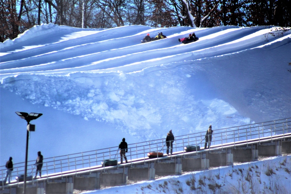 January 2021 snowtubing fun at Whitetail Ridge Ski Area at Fort McCoy