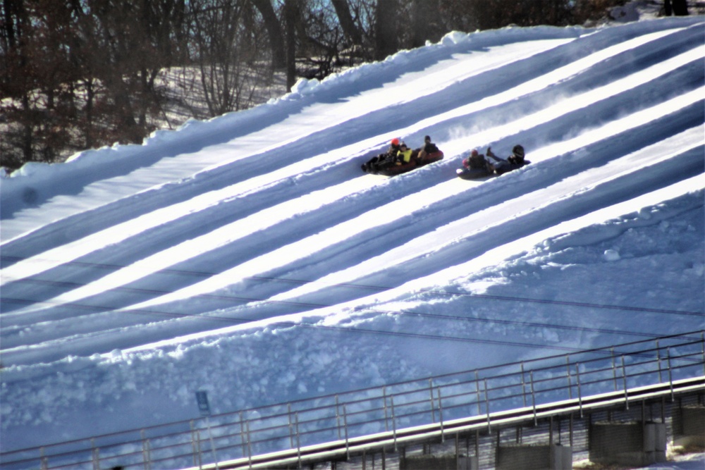 January 2021 snowtubing fun at Whitetail Ridge Ski Area at Fort McCoy