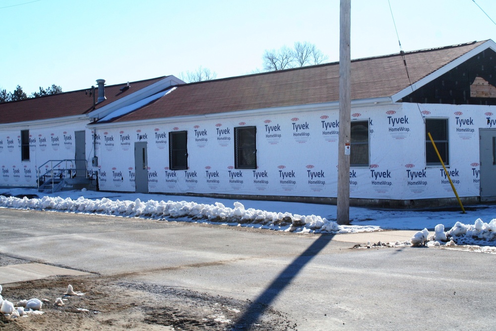 World War II-era buildings receiving upgrades at Fort McCoy