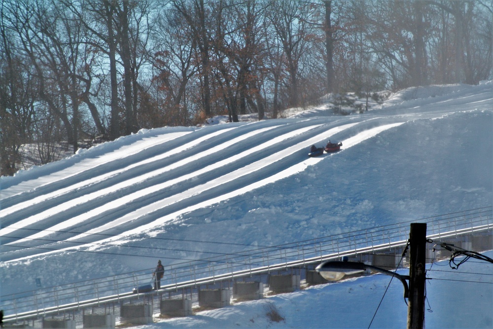 January 2021 snowtubing fun at Whitetail Ridge Ski Area at Fort McCoy
