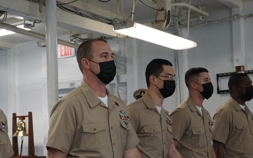 Chief Petty Officer Pinning Ceremony on USS Ramage