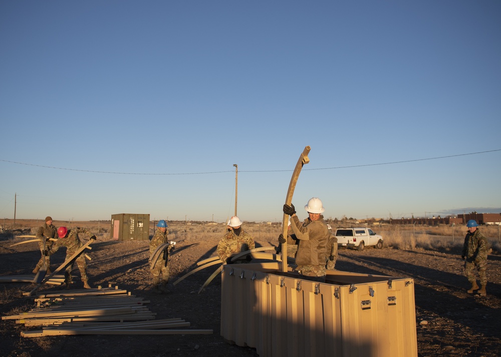 The 124th Civil Engineer's Conduct a Three-Day Exercise