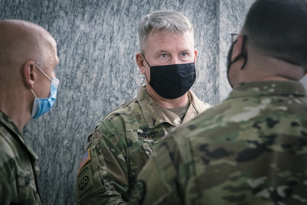 Brig. Gen. Robert Ryan visits Task Force Independence