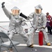 Sailors Conduct Flight Deck Drill