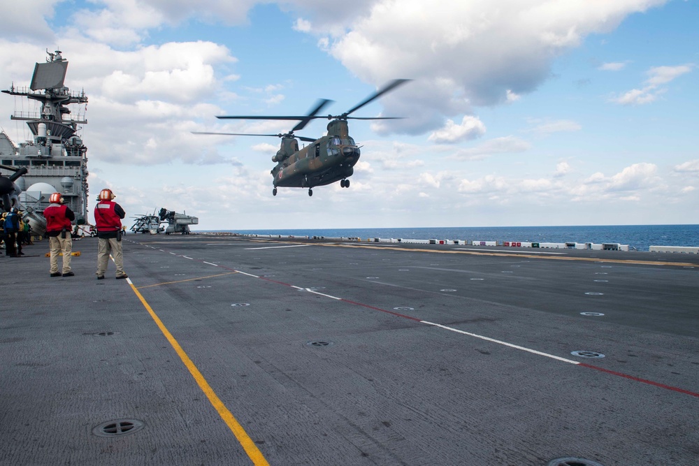 USS America (LHA 6) Conducts Joint Flight Operations