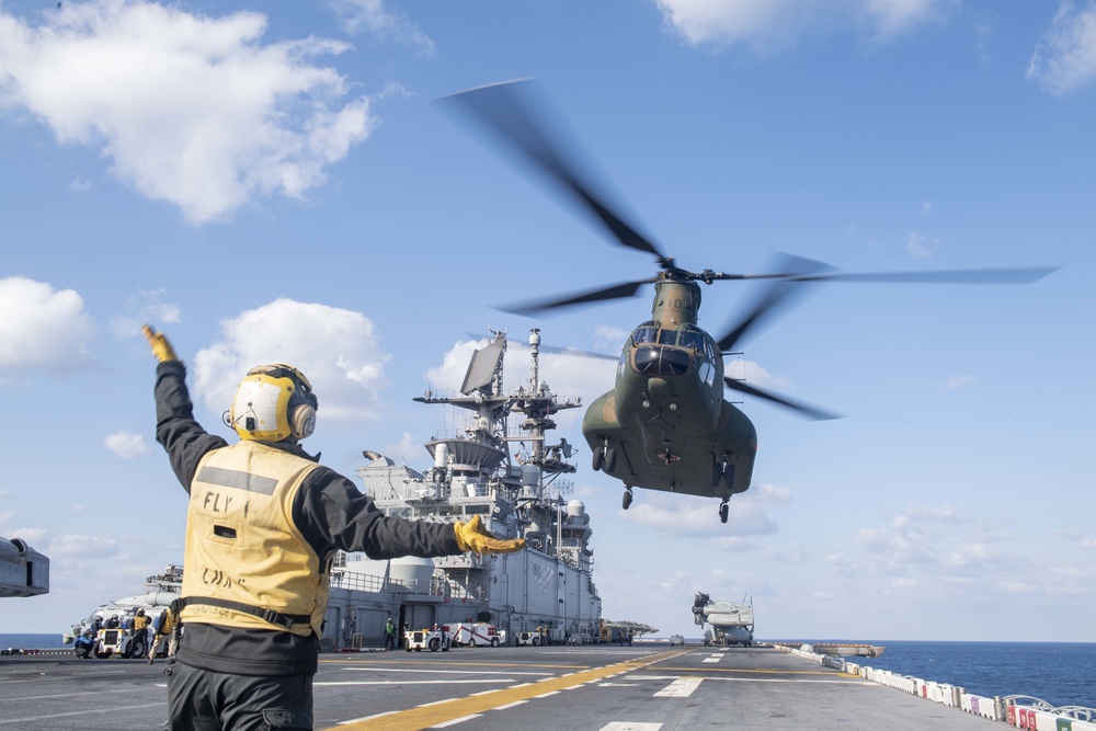 USS America (LHA 6) Conducts Joint Flight Operations