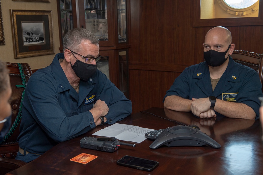 Nimitz Carrier Strike Group POTUS Conference Call