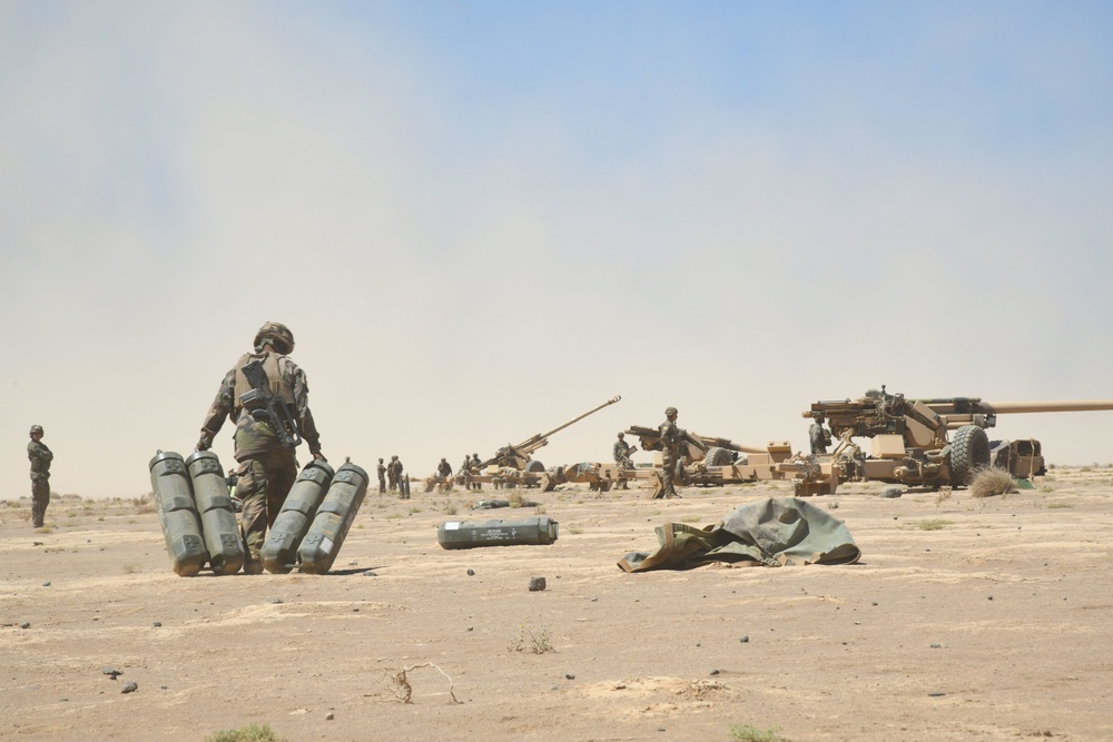 U.S., French forces conduct joint artillery training