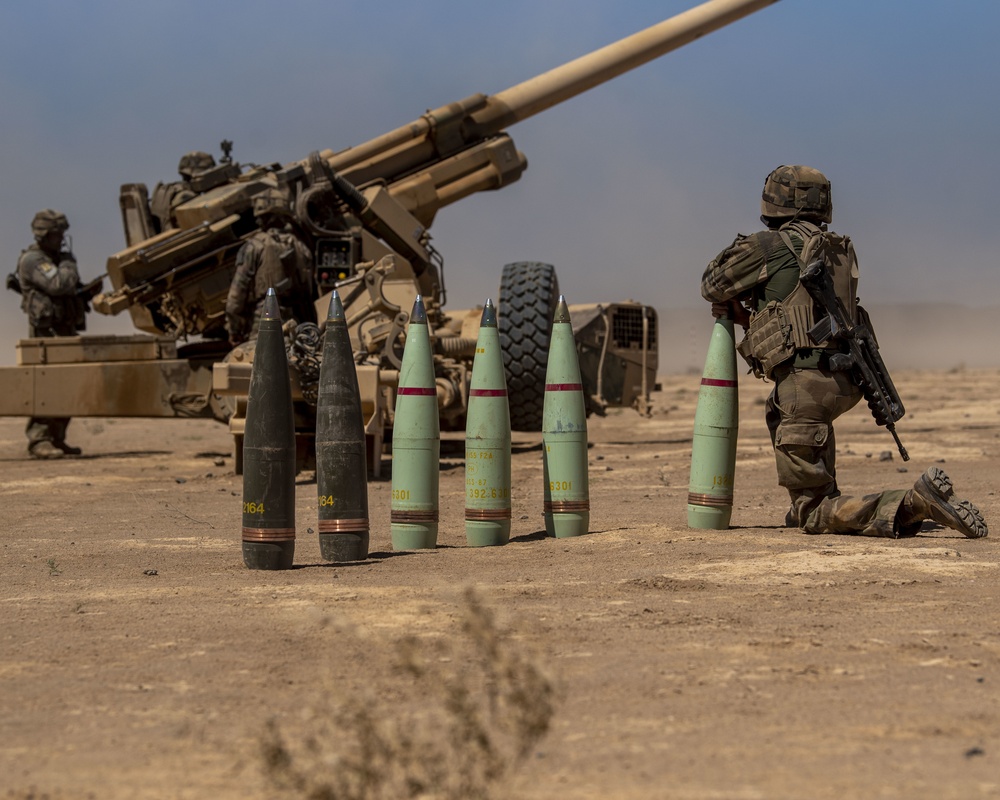 U.S., French forces conduct joint artillery training