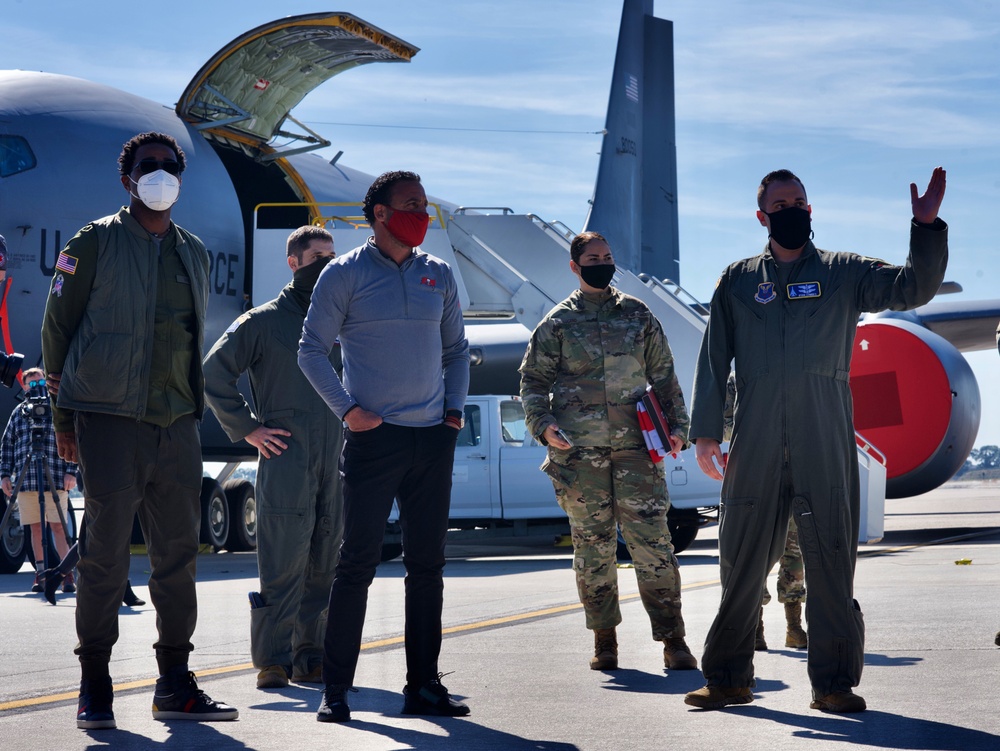 Visitors to the flightline