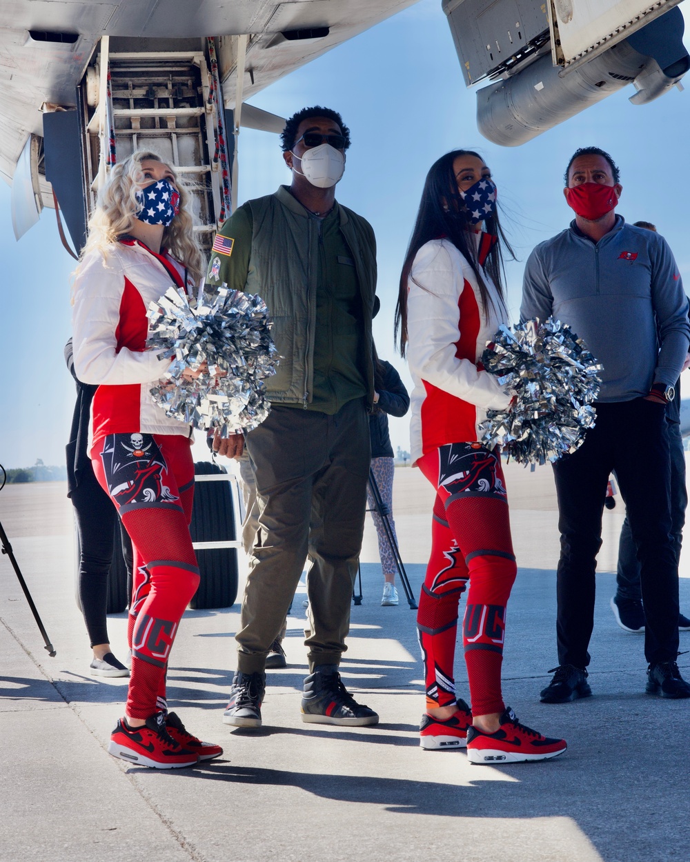 Visitors to the flightline