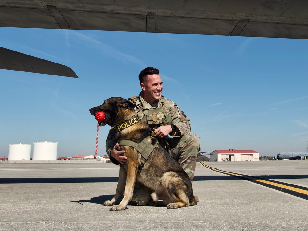 Visitors to the flightline