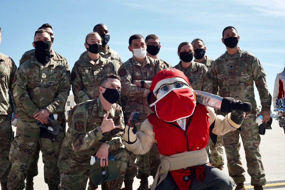 Visitors to the flightline