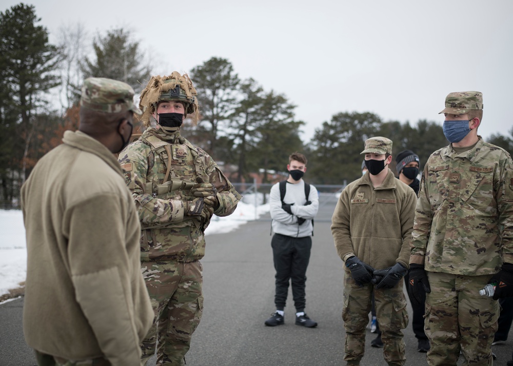 ANG Command Chief Williams visits 104th Fighter Wing