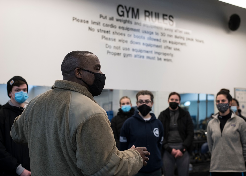 ANG Command Chief Williams visits 104th Fighter Wing