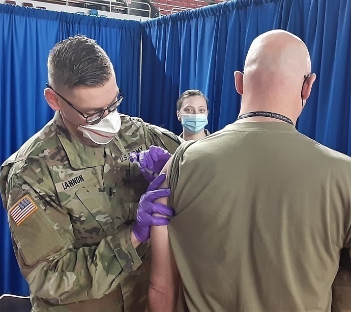 National Guard provides vaccinations to help safeguard the troops