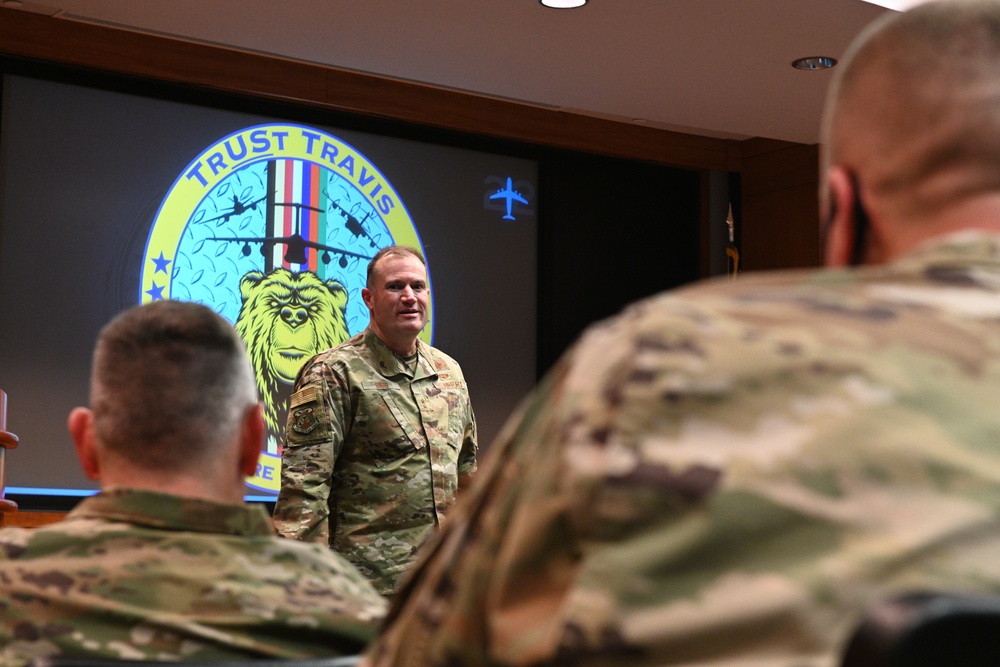 18th Air Force leadership visits Travis AFB