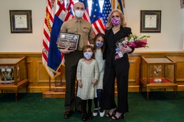 MCB Camp Lejeune senior leader recognizes 2020 Service Member of the Year