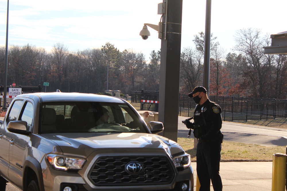 Fort McCoy police operations at installation's Main Gate