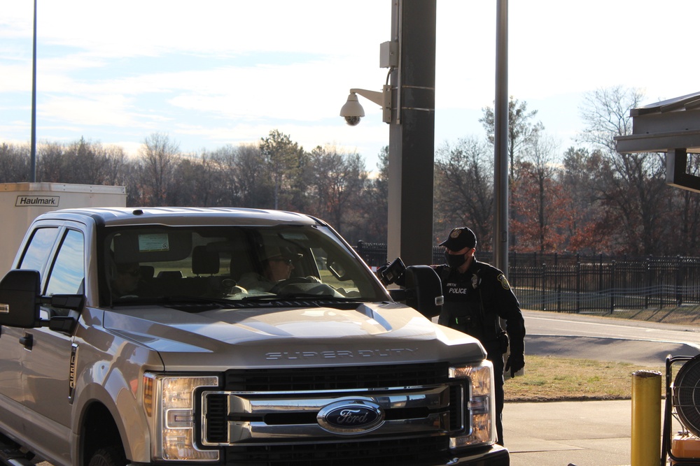 Fort McCoy police operations at installation's Main Gate