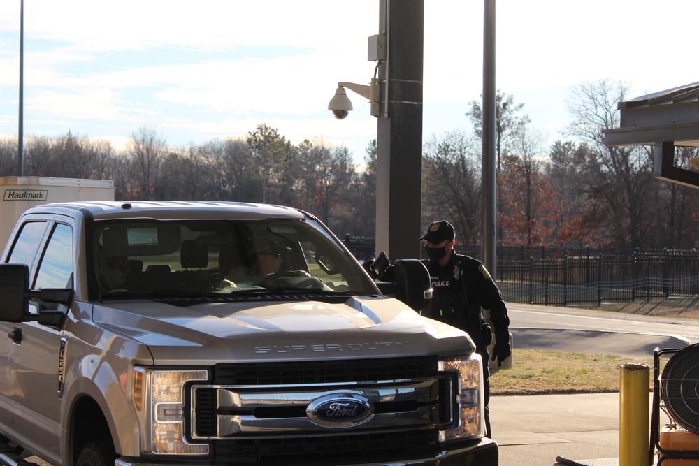 Fort McCoy police operations at installation's Main Gate