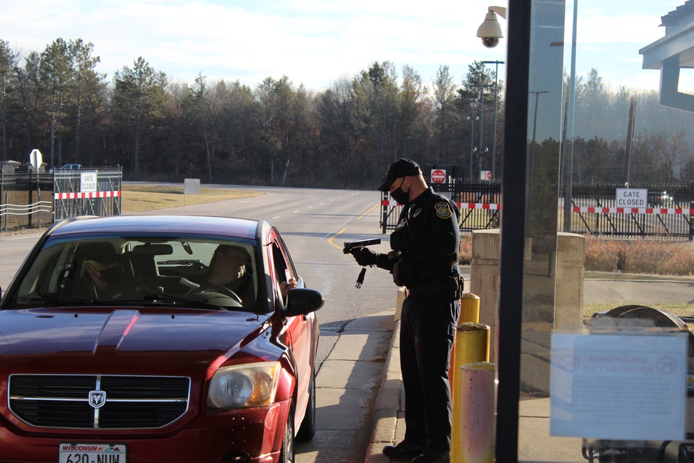 Fort McCoy police operations at installation's Main Gate