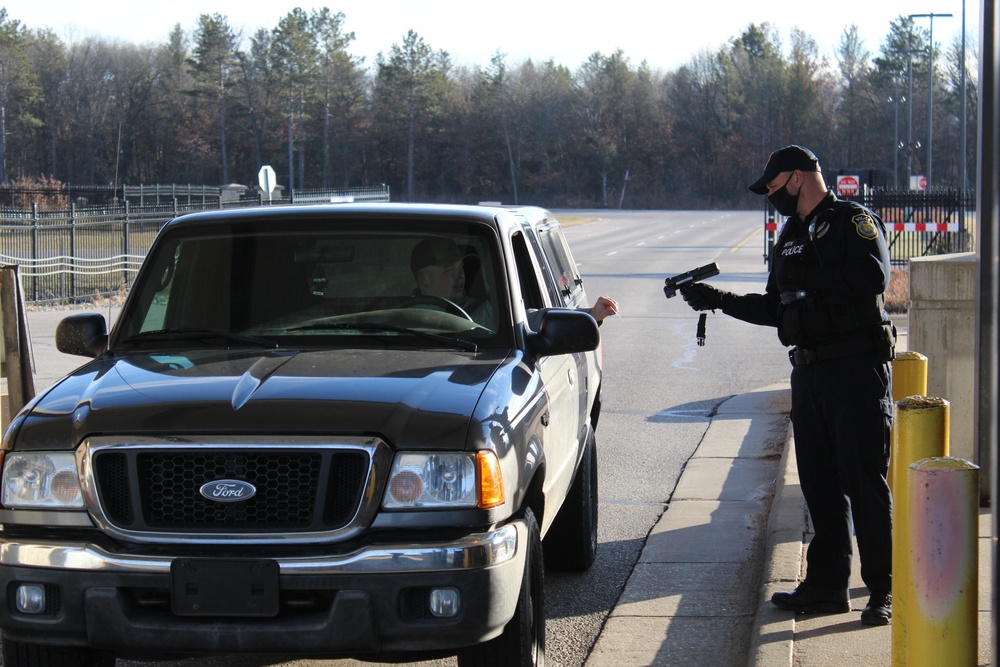 Fort McCoy police operations at installation's Main Gate