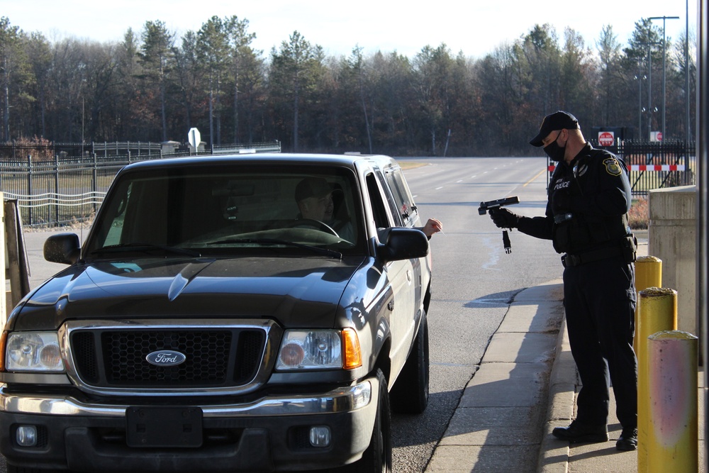 Fort McCoy police operations at installation's Main Gate