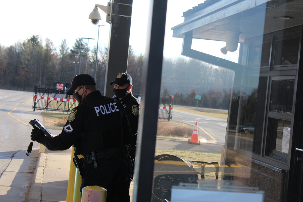 Fort McCoy police operations at installation's Main Gate