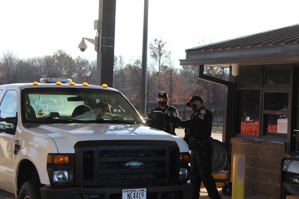 Fort McCoy police operations at installation's Main Gate