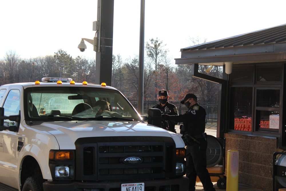 Fort McCoy police operations at installation's Main Gate