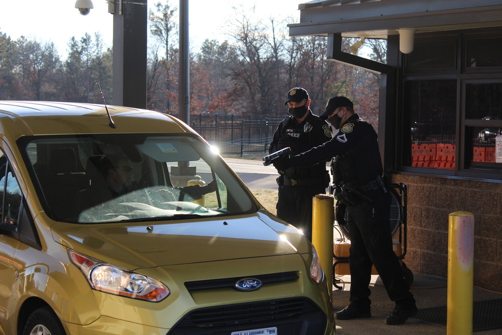 Fort McCoy police operations at installation's Main Gate