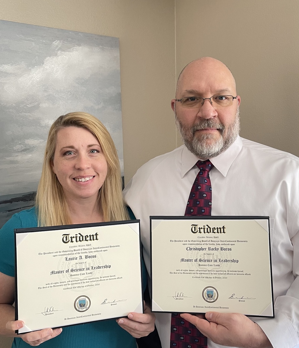 Husband, wife complete master’s degrees together using Chapter 33 from VA
