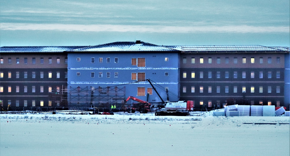 Construction of new transient training barracks at Fort McCoy passes 60 percent complete