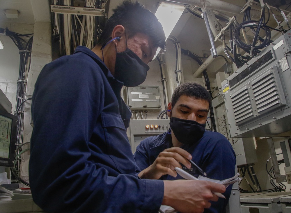 USS Mahan Training