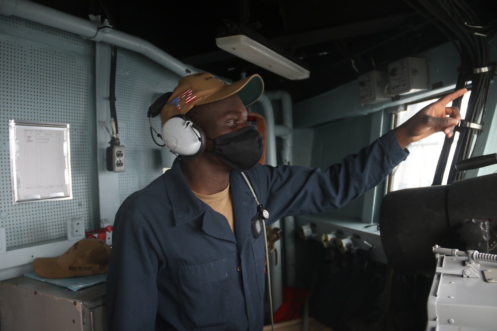 USS Mahan Watch Standing