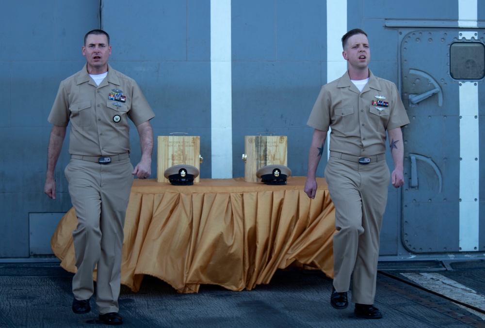 USS PHILIPPINE CPO PINNING CEREMONY AT SEA/DEPLOYMENT