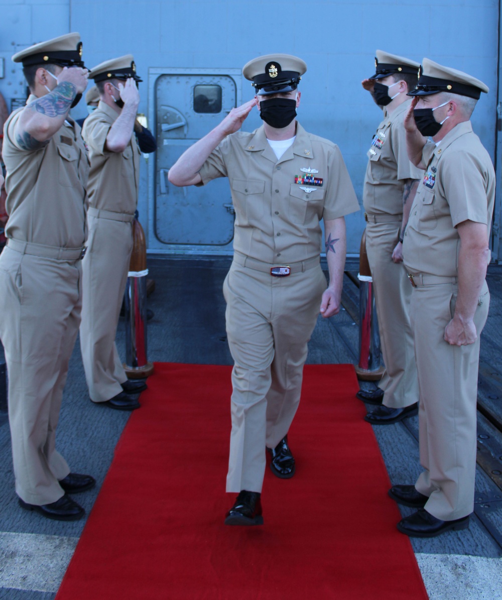 USS Philippine Sea Chief Pinning Ceremony