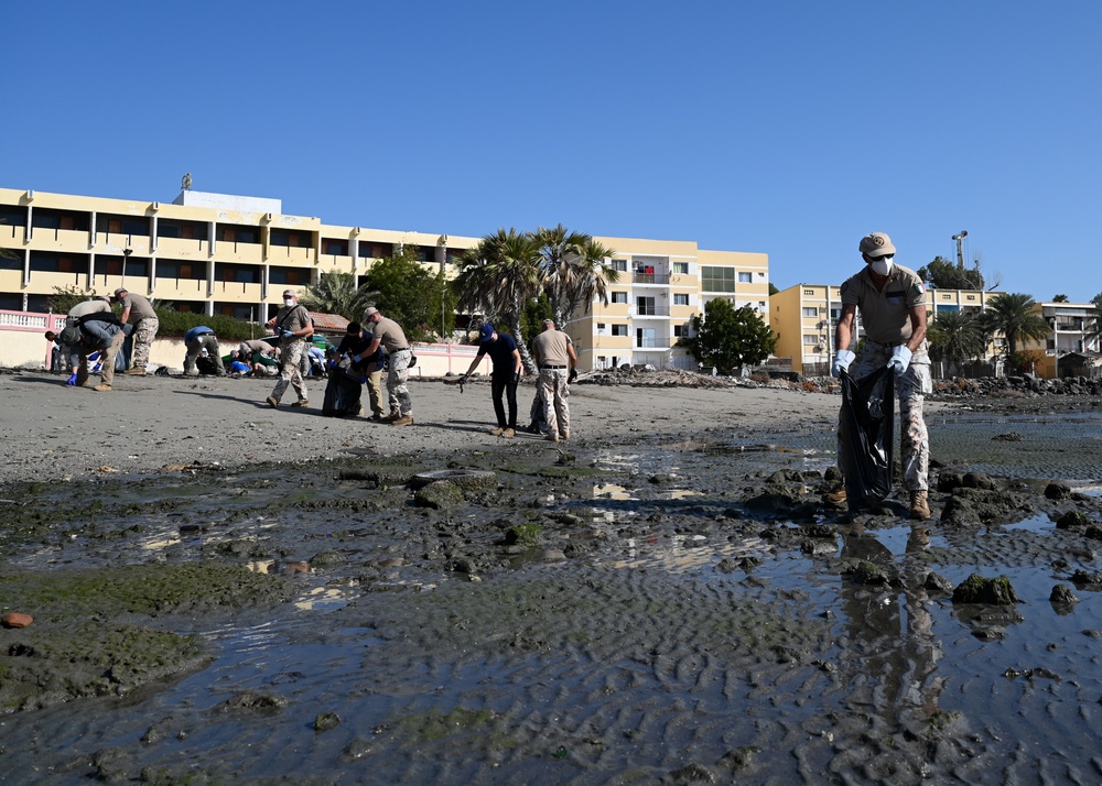 Civil Affairs East Africa Team, local partners clean Djiboutian beach