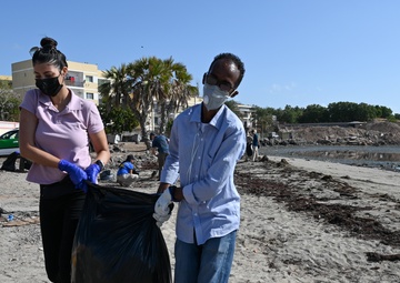 Civil Affairs East Africa Team, local partners clean Djiboutian beach