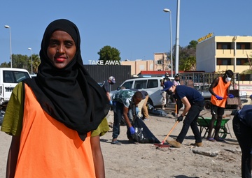 Civil Affairs East Africa Team, local partners clean Djiboutian beach