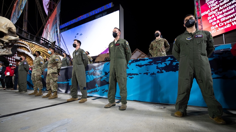 Airmen recognized for their part in Super Bowl LV flyover