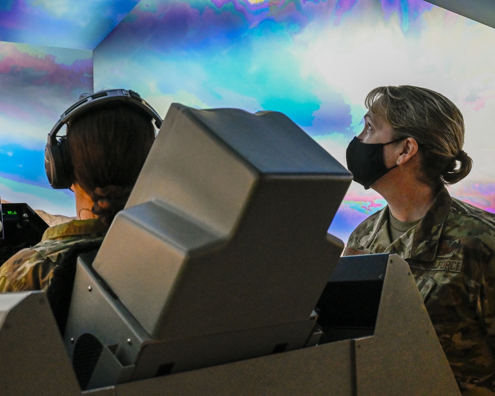 Maj. Gen. Dawne L. Deskins visits Airmen at the 162d Wing