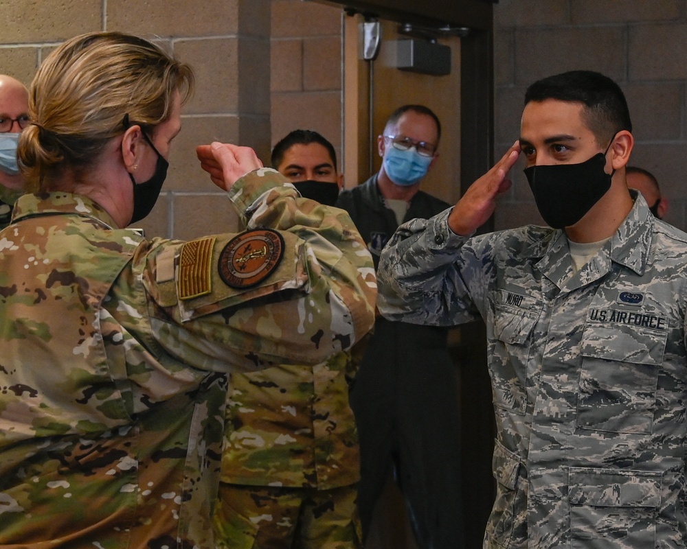 Maj. Gen. Dawne L. Deskins visits Airmen at the 162d Wing