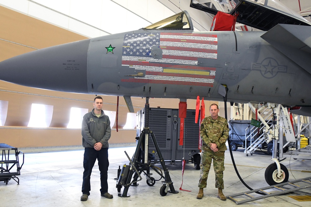 104FW Flagship F-15 receives symbolic graphic
